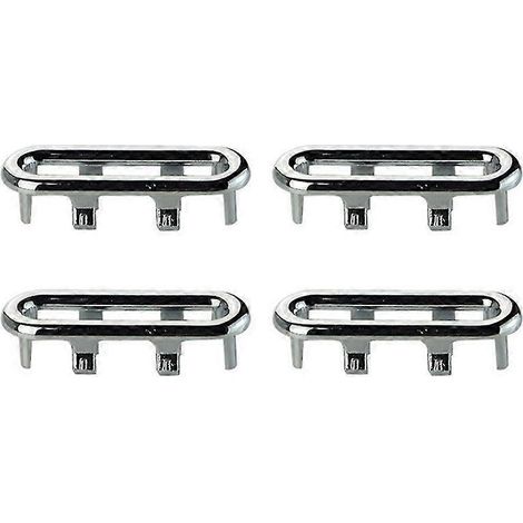 Lot de 4 anneaux décoratifs en plastique pour lavabo sur pied, avec trop-plein. (1/5)