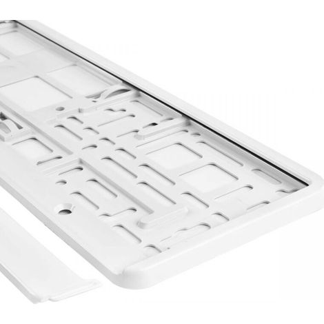 Cadre de plaque d'immatriculation, blanc métallisé AMIO-71780BI (1/3)