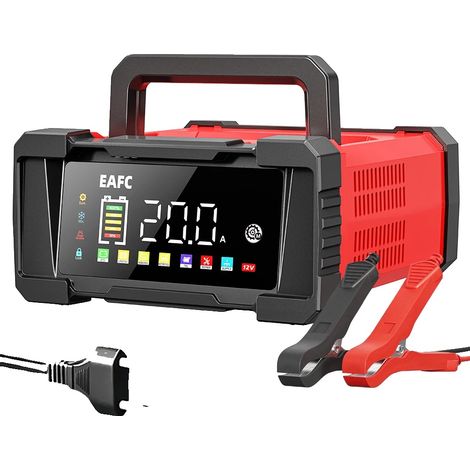 Chargeur de batterie, entièrement automatique, 7 étapes de charge, 12V 20A  24V 10A (1/2)