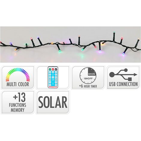 GHIRLANDA 768 LED, RICARICABILE, MULTICOLORE, NATALE, LUCI DI NATALE (1/2)