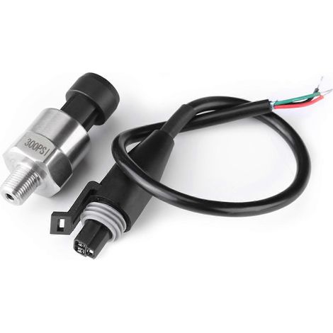 Druckmessumformer-Geber-Sensor aus Edelstahl für Öl, Kraftstoff, Luft und Wasser (300 PSI)