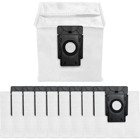 Sacs à poussière pour aspirateur robot, paquet de 10, compatibles avec MEDION X50 SW MD 2004, grande capacité, filtration à 4 couches (1/4)