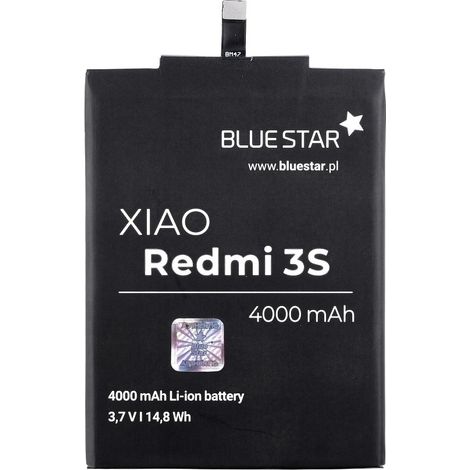 Bluestar Akku Ersatz kompatibel mit Xiaomi Redmi 3S 4000 mAh Austausch Batterie Accu BM47 (1/4)