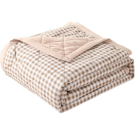 Couette Rafraîchissante - 200 x 150 cm - Coton 98 % Élasthanne 2 % - Pour Nuits Chaudes - 1 Pièce (1/5)