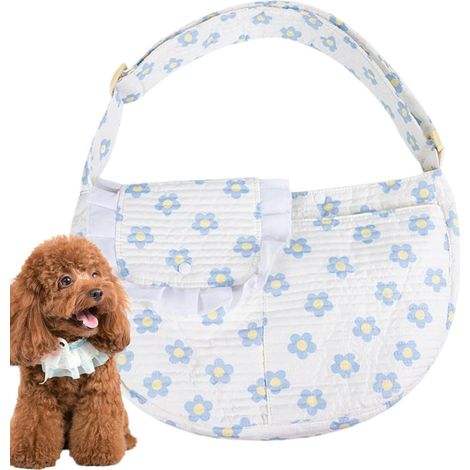 Sac de transport pour chat respirant, léger et souple avec bandoulière Sac bandoulière pour petit chien idéal pour les voyages en voiture et les promenades