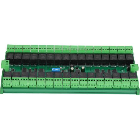 32-Kanal-Relaismodul mit RS485-Fernsteuerung für SPS auf DIN-Schiene, 24 V