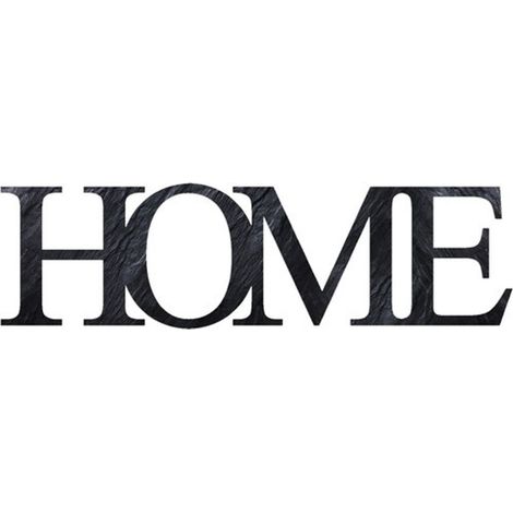Inscription « Home » en 3D, style mix & match, en panneau de mousse rigide, 25 x 70 cm