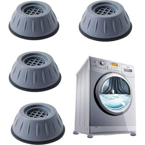 Patins en caoutchouc anti-vibrations, 4 pièces patins de pied de machine à laver, patins anti-vibrations, pieds de machine à laver, universels pour machine à laver et sèche-linge. (1/5)