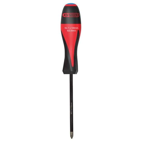 Destornillador KS TOOLS Ultimate Grip - Punta de diamante - Pozidriv - PZ1 x 100mm - 922.6443