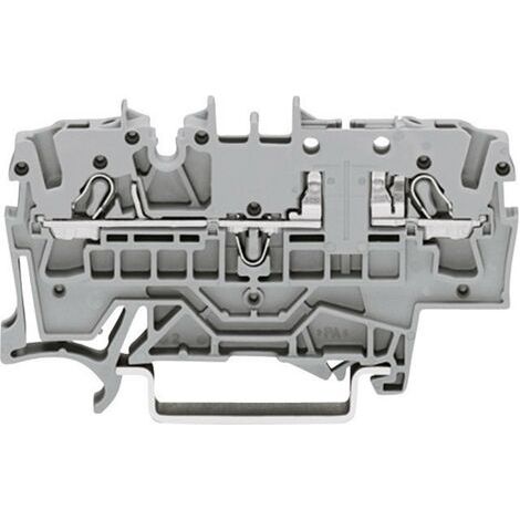 BORNE DE BASE WAGO 2002-1661 5.20 MM RESSORT DE TRACTION AFFECTATION: L GRIS 1 PC(S) (1/5)