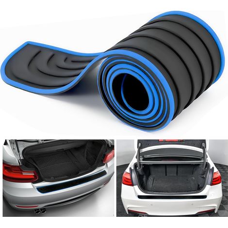 Protection de pare-chocs en caoutchouc anti-rayures, protection autocollante pour pare-chocs arrière, protection de seuil de coffre, accessoire de voiture pour la plupart des voitures, SUV (90 cm x 7 (1/4)
