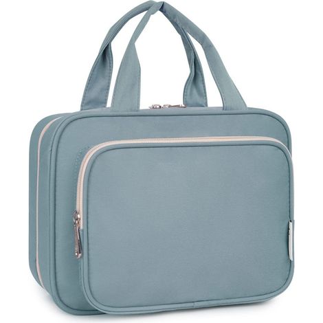 Trousse de toilette voyage étanche, organisateur cosmétiques style sac à main (1/4)