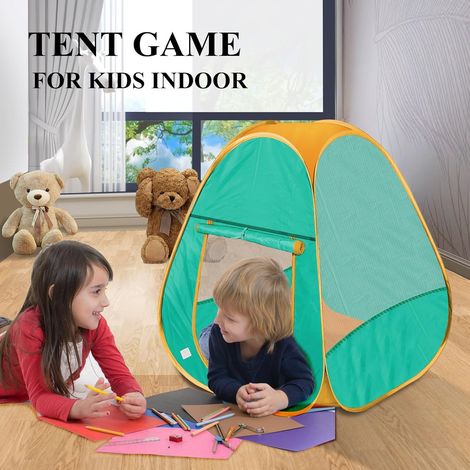Tente de jeu pop-up pour enfants, anti-moustiques, sans installation, intérieur/extérieur,777788cm.vert (1/4)
