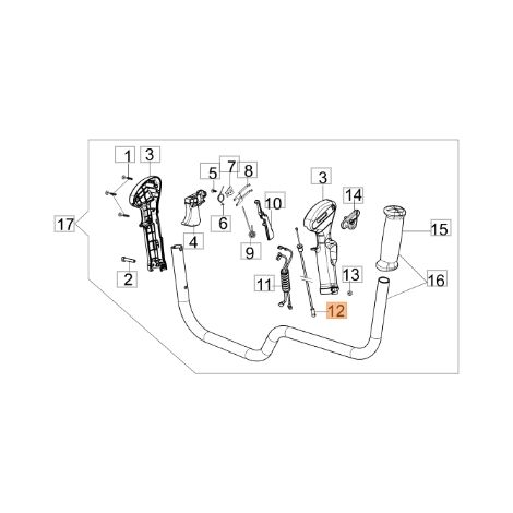 Cavo acceleratore decespugliatore modelli BC430T ORIGINALE EMAK 61350111R
