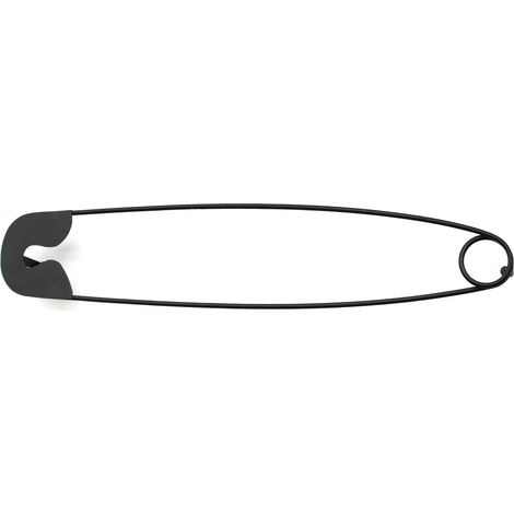 DanDiBo Design Handtuchhalter Handtuchstange Sicherheitsnadel 62 cm Garderobe Wand Büro Schwarz Metall Flur DIY