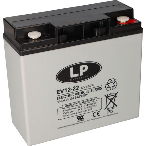 Landport AGM Bleiakku 12V 22Ah Zyklenfest VRLA EV12022 T12 M5