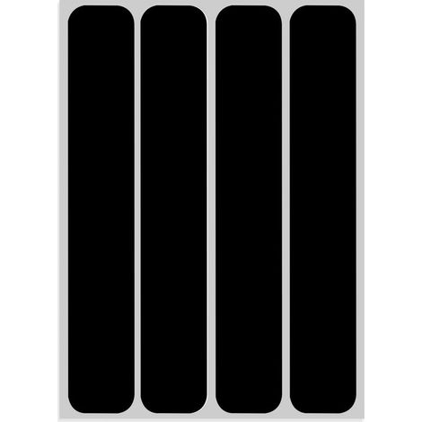 Set Strisce Rifrangenti Universali, 4 pz - Colore: NERO