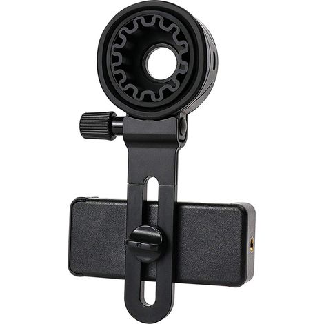 1 Adaptateur télescopique, support universel rotatif, compatible smartphones 38-43mm, pour jumelles télescopes microscopes (1/4)