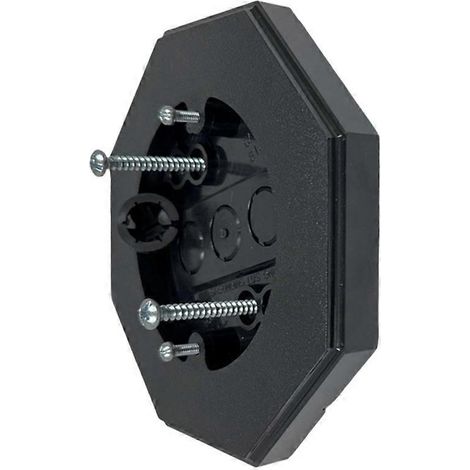 Verkleidungsbefestigungsblock 8161, vertikaler achteckiger Montagesatz für Verkleidungsleuchte mit integriertem Gehäuse für glatte und ebene Außenflächen. (1/5)