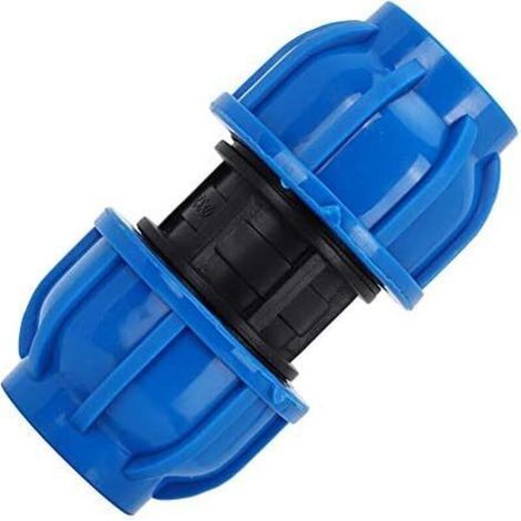 4 raccords droits en plastique PE, adaptateurs pour tuyaux d'eau 32 mm à 32 mm, raccords droits, accessoires pour tuyaux d'eau (1/5)
