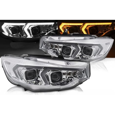 Paire de feux phares BMW serie 4 F32 / F33 de 2013 a 2017 Xenon LED DRL Chrome-42058495 (1/4)