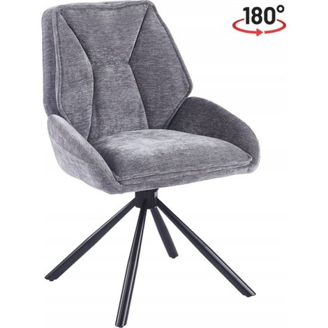 Poltrona girevole moderna K41-FX grigia Vibe 95 con funzione di ritorno furnitex (1/5)
