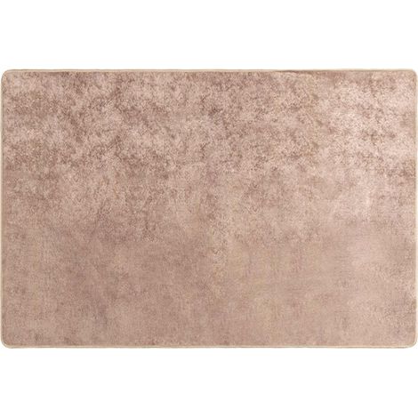 Maison Exclusive - Runner Tappeto MARSA Sabbia 100 x 150 cm Poliestere e PVC (1/5)
