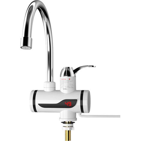 Memkey – Chauffe-eau instantané 3000W – Tension 220V – Robinet eau chaude et froide – Conception anti-fuite – Pour espaces confinés (1/5)