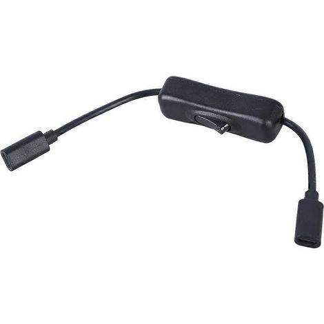 22 cm langes USB-C-Verlängerungskabel mit Netzschaltern, Datenübertragungsrate 480 Mbit/s (1/4)