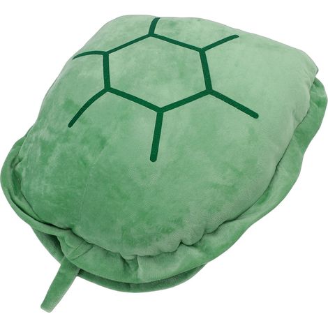 Coussin carapace tortue peluche mignon vert – Animal déguisement costume jeu de rôle 80cm, décoration (1/5)