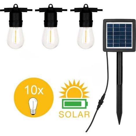 Guirlande LED solaire - 5,4 m - IP44 - Avec panneau solaire - 145439 - Bailey (1/5)