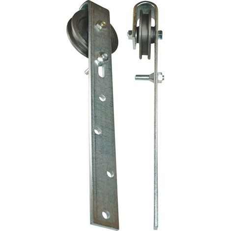 Rodillo para puerta corredera con soporte 140 mm STA galvanizado máx.130 kg 14/17 mm Heinrich Betz & Sons