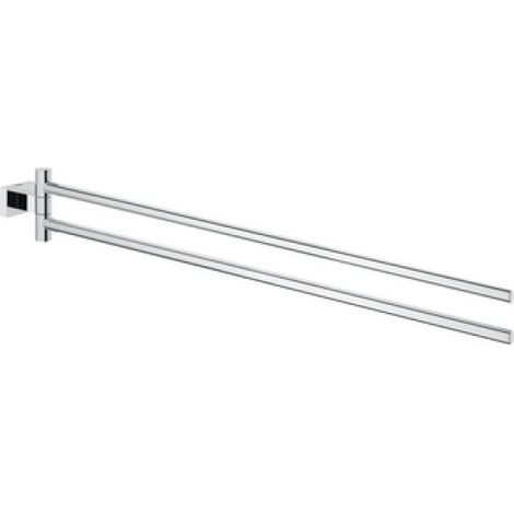 PORTASALVIETTE DOPPIO ESSENTIALS CUBE Cromo - Lungh. 44 cm