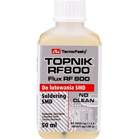 Topnik ag-termopasty rf800 flux de soudure 50ml sans lavage
