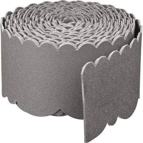 Nature – Bordure de jardin décorative en polyéthylène recyclé – Longueur 12 m, Hauteur 13 cm, Épaisseur 3 mm – Résistante aux UV et aux chocs