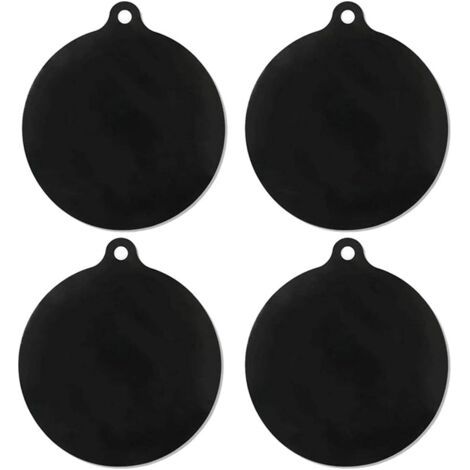 Lot de 4 tapis antidérapants de 22 cm pour brûleur électrique, protection de table de cuisson à induction, tapis de couverture en silicone réutilisable, résistant aux hautes températures, tapi