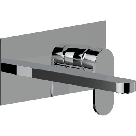 Set Externo Para Grifo De Pared Cromado Con Caño Largo Amalfi (1/3)
