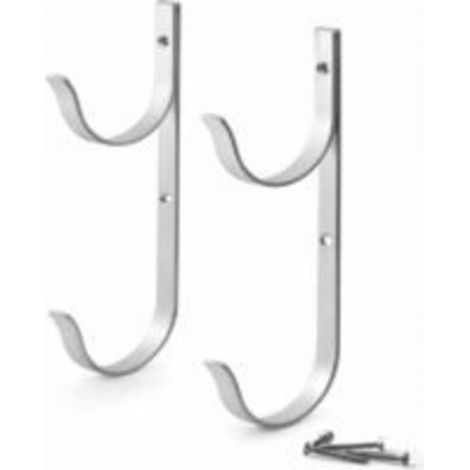 Crochet Multifonctionnel, Support Accessoire De Piscine En Aluminium, Poteau Mural Horizontal De Support Mural, 2 Batons (1/5)