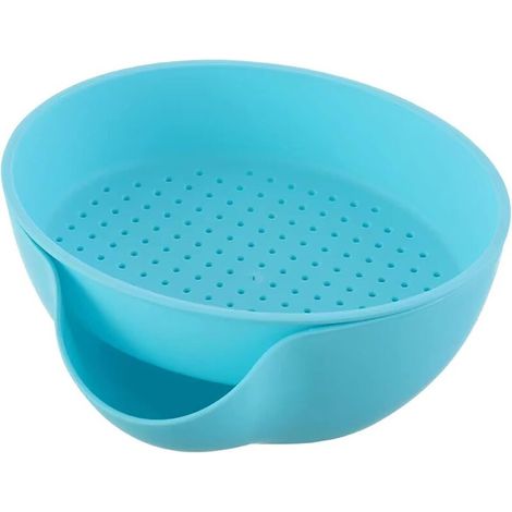 Filterset mit herausnehmbarer, selbstentleerender Abtropfschale zum Waschen von Obst und Gemüse ein praktisches und hygienisches Küchenaccessoire
