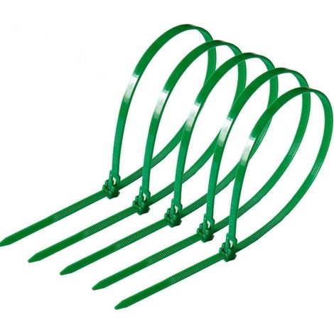 Kabelbinder 100 Stück Grün 150 mm Wiederverschließbar 150X4.8mm Grün (1/5)