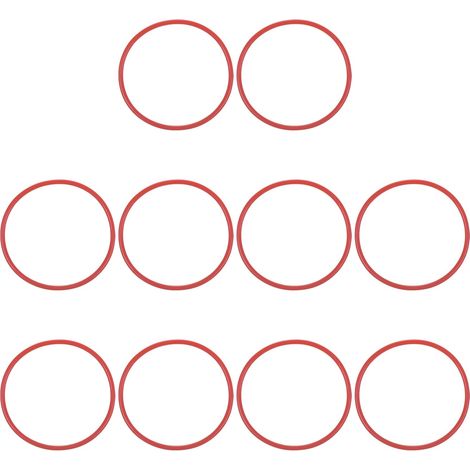 Joint Torique en Silicone 72x78x3mm (ID x OD x Largeur), 20PCS Joint d'Étanchéité Bocaux Remplacement pour Réparation Plomberie Valves Tuyaux Robinet Voiture Gaz, Rouge (1/5)