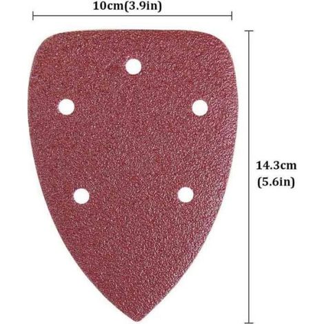 Lot de 60 feuilles abrasives papier de ponçage grains 40 60 80 100 120 180 240 320 400 800 idéal pour ponceuse multifonction (1/4)