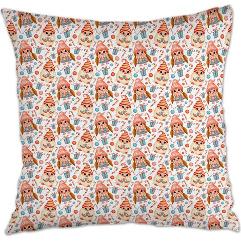 Housse de coussin pour décoration intérieure fermeture à glissière pour Noël, la Saint-Valentin, anniversaire (1/5)
