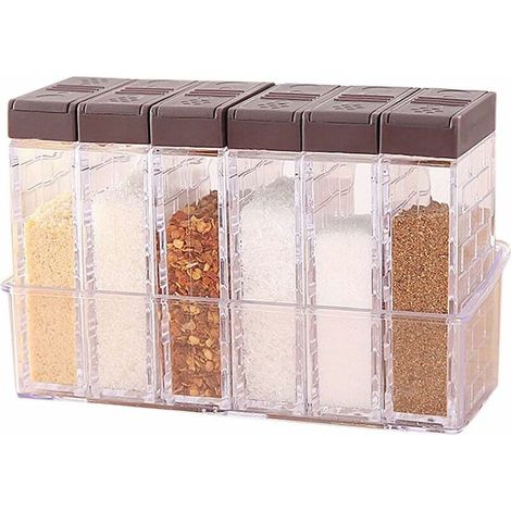 royaluxe - pots sel et poivre pour conserver les condiments de cuisine (1/5)