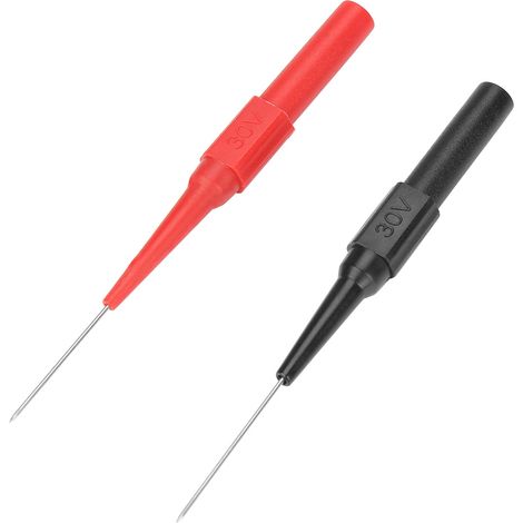 Lot de 2 aiguilles de perçage d'isolant P5007, micro-broche, sonde de test multimètre non destructive (1/5)