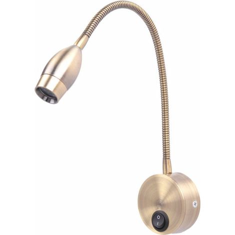 Stück Flexible Wandleseleuchten Nachttischlampe mit Schalter, LED Nachttischlampe Strahler Schlafzimmerleuchte Hotelzimmer Leseleuchte Schlauchstrahler, 3W, 3000K (1/4)