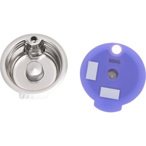 Filtre à café réutilisable 60ml, capsule filtre anti-rouille, effet de filtration optimal, pour maison et bureau (1/5)