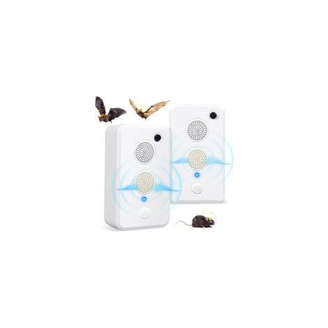 Répulsif à ultrasons pour chauves-souris du grenier - Lot de 2 Répulsif à ultrasons pour chauves-souris du grenier - Rechargeable - Utilisation intérieure et extérieure (1/5)
