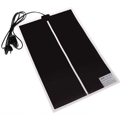 Tapis chauffant 110 à 120 V, 20 W. Tapis chauffant pour reptiles. Thermostat étanche pour installation sous aquarium. Tapis chauffant multifonctionnel pour reptiles. (1/5)