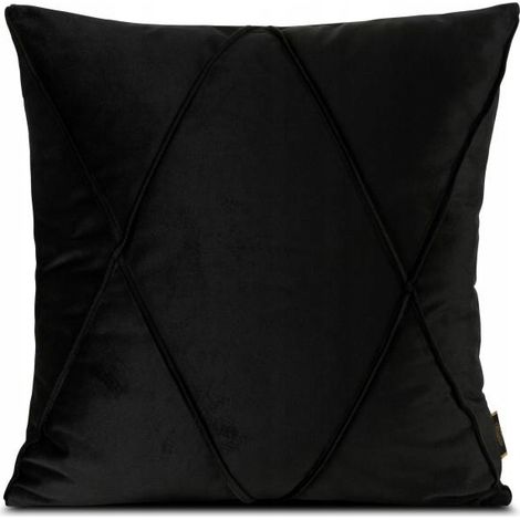 Cuscino in velluto NALA 45x45 cm nero 1 pz. (1/4)